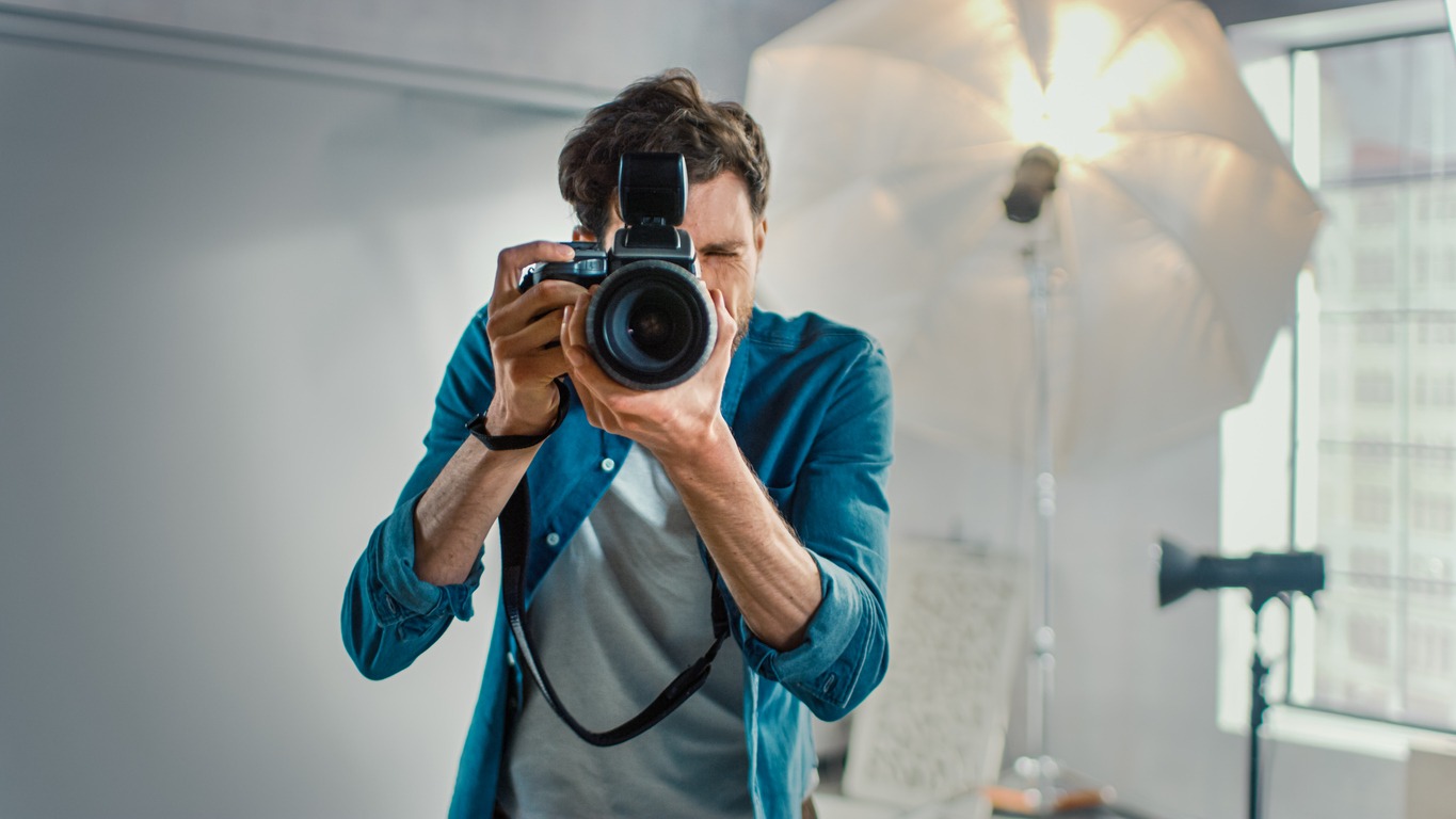photographer capturing images with his camera