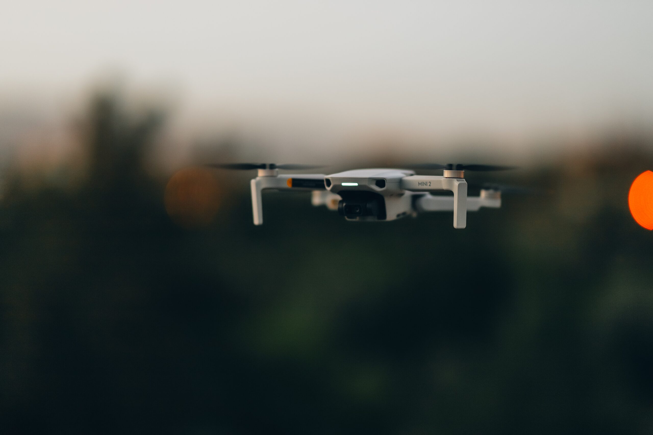 Close-up-shot-of-a-flying-drone