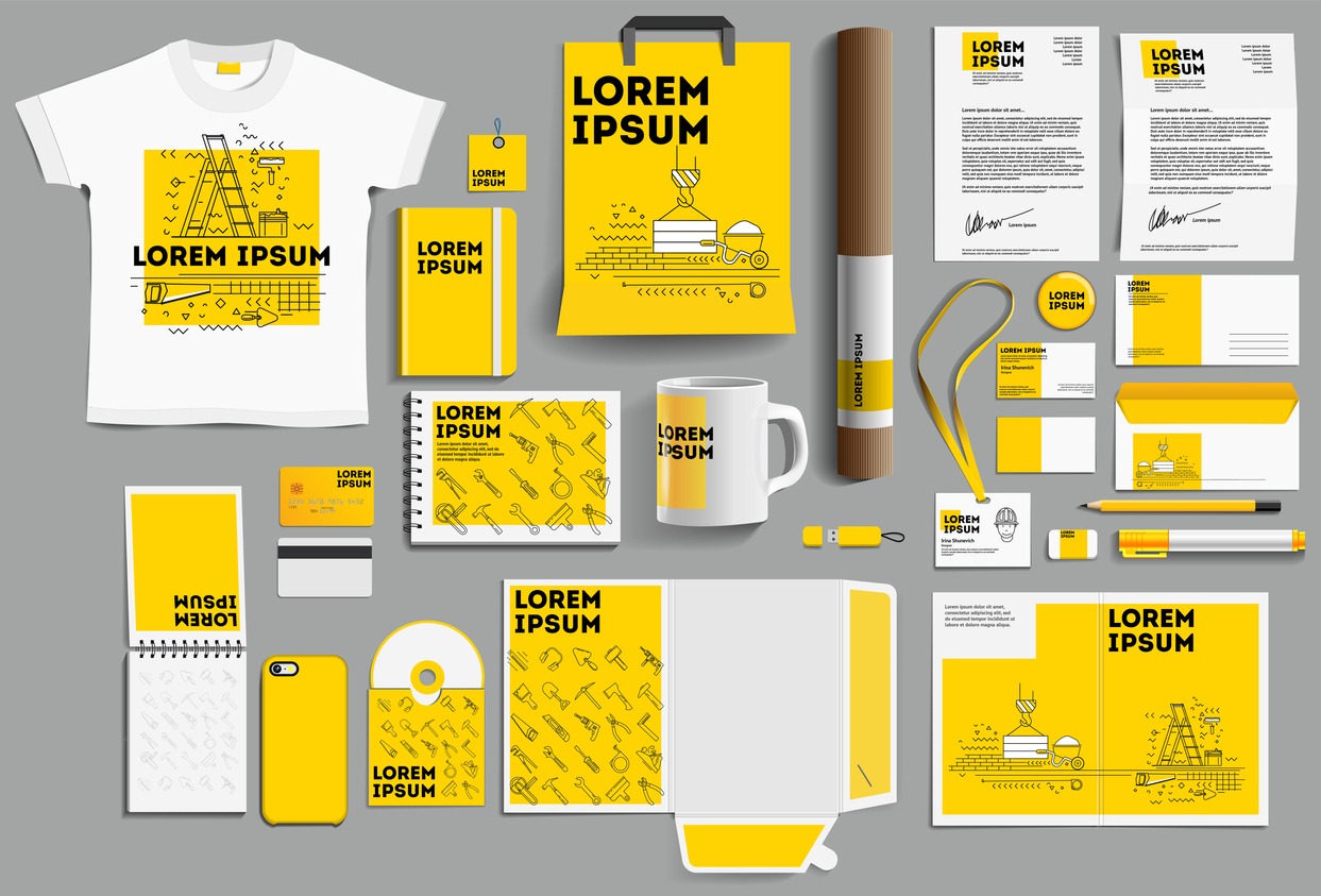 corporate identity of a construction company 