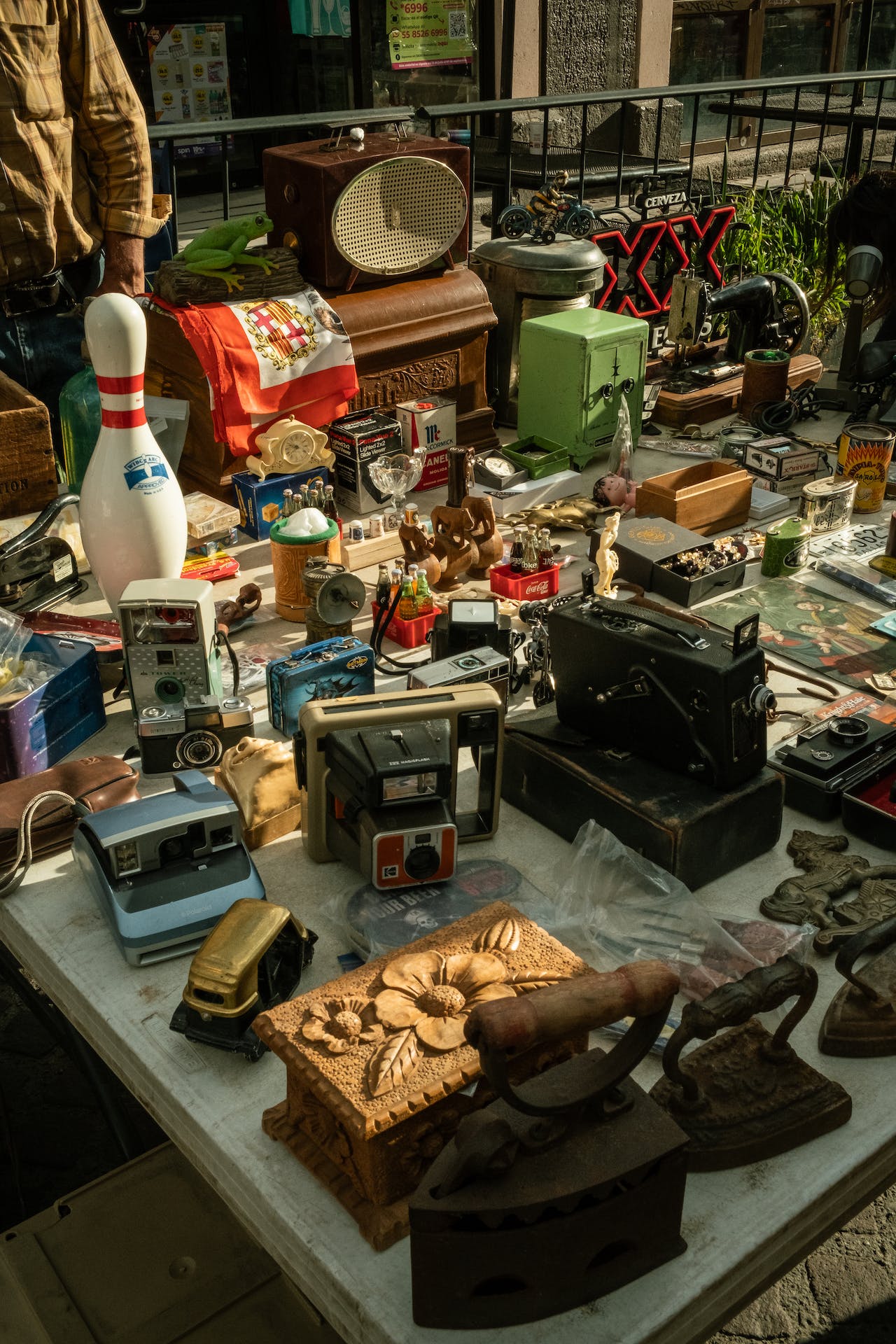 at the flea market finding antique versus vintage