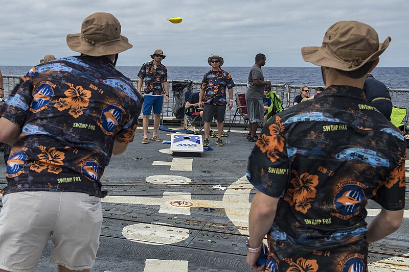 cornhole player