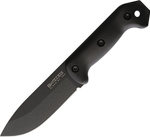 a black fixed blade knife