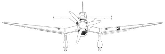 Ju 87 blueprint front