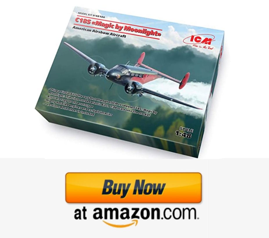 Model Airplane Building Kit - C18S Magic by Moonlight - WW2 Model Plane - 1/48 Scale - WWII Model Airplane Kit - American Airshow Aircraft - Plastic Model Kits to Build for Adults