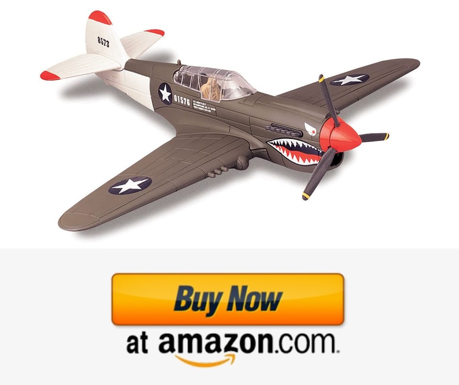New Ray, WW II, 1-48 scale, Curtiss P-40 Warhawk, plastic model