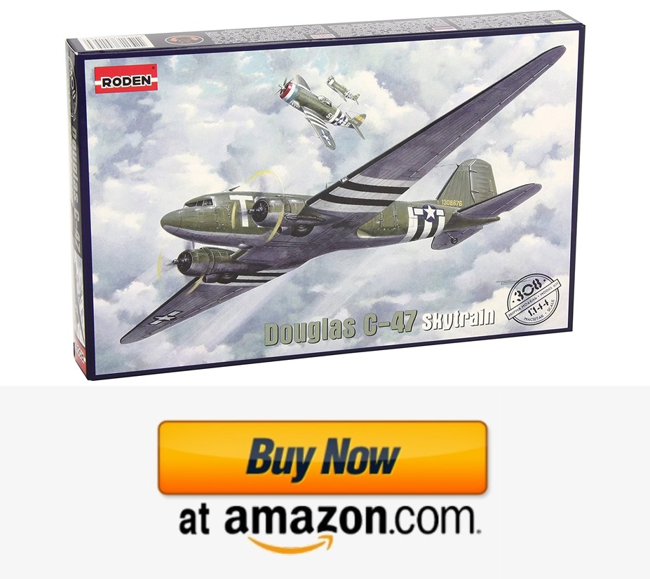 Roden Douglas C-47 Skytrain Airplane Model Building Kit