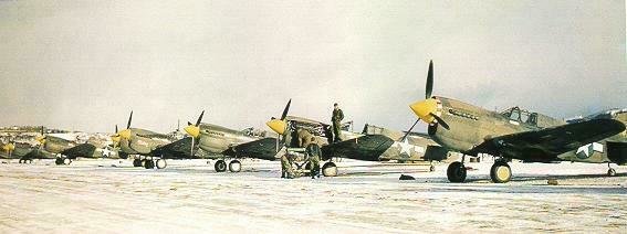 P-40 warhawk flight line