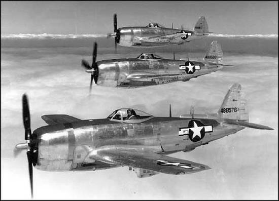 P-47 formation