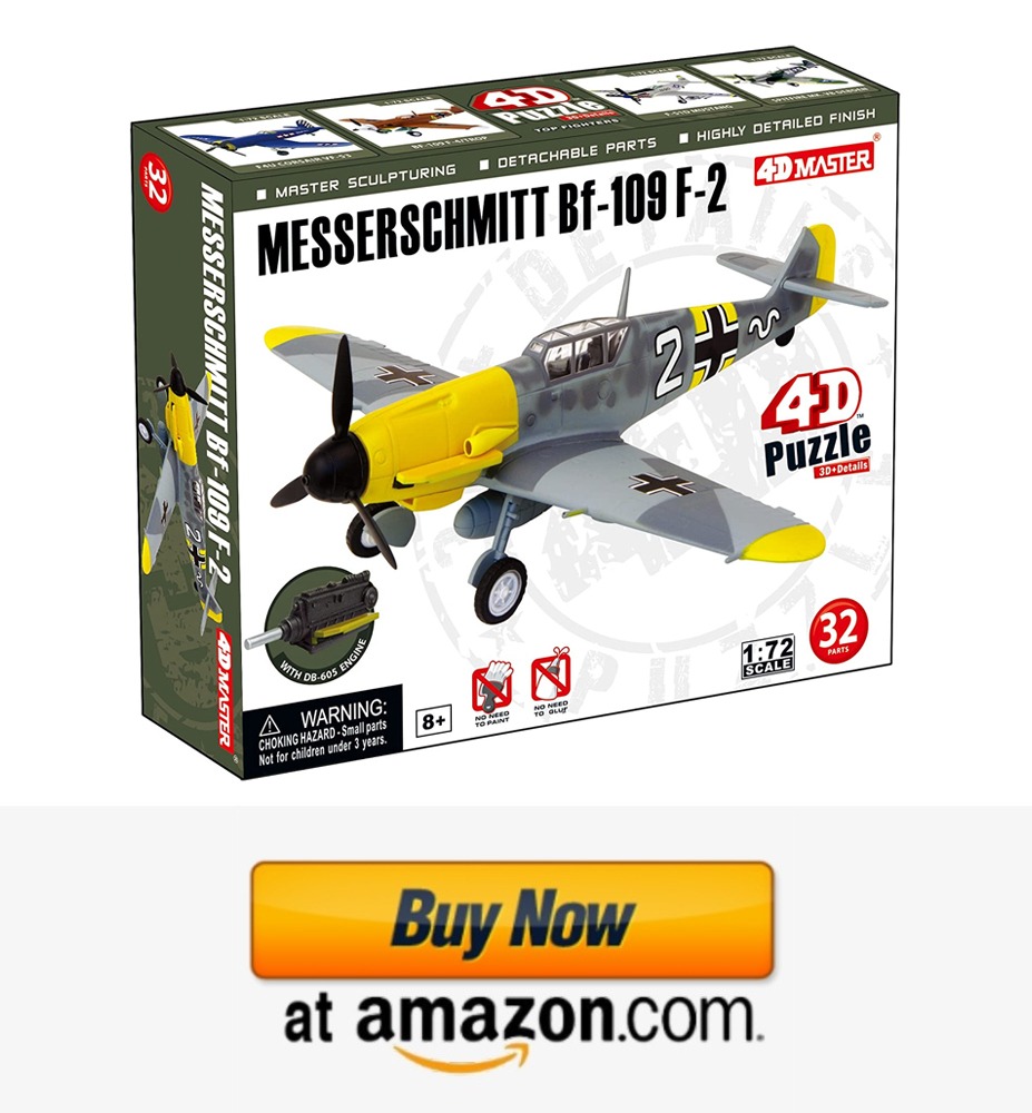 Famemaster 26901 4D Master Messerschmitt Bf-109 F-2 1-72 Scale Model