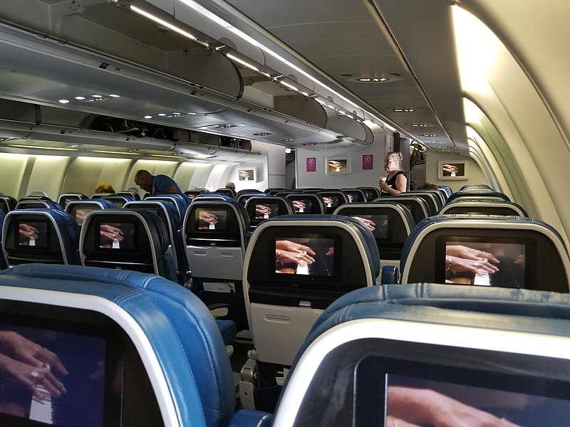 Hawaiian Airlines A330-200 inside cabin