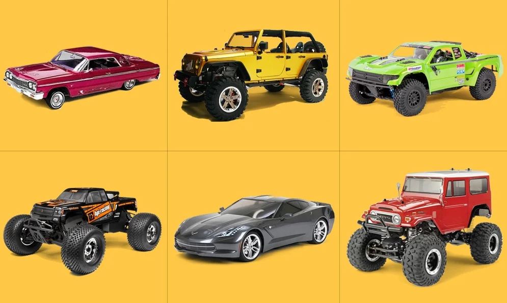 Different kinds of RC Cars