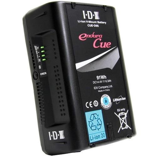 IDX Endura Cue 91Wh V Mount Li ion Battery with D Tap output
