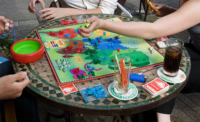 A game of Risk being played