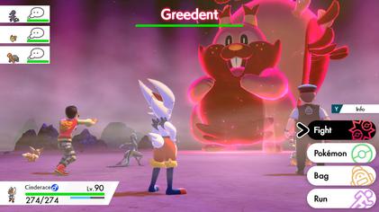 A max raid battle being partaken in Pokemon Sword and Shield