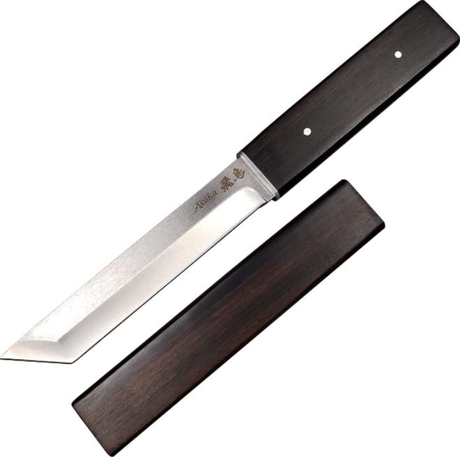 Asuka 10 1-4' Modern Japanese Samurai Tanto 3CR13 Steel Full Tang