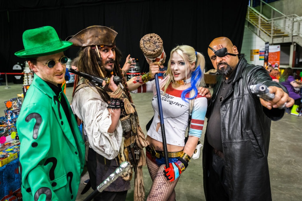 Group of cosplayers at Yorkshire Cosplay