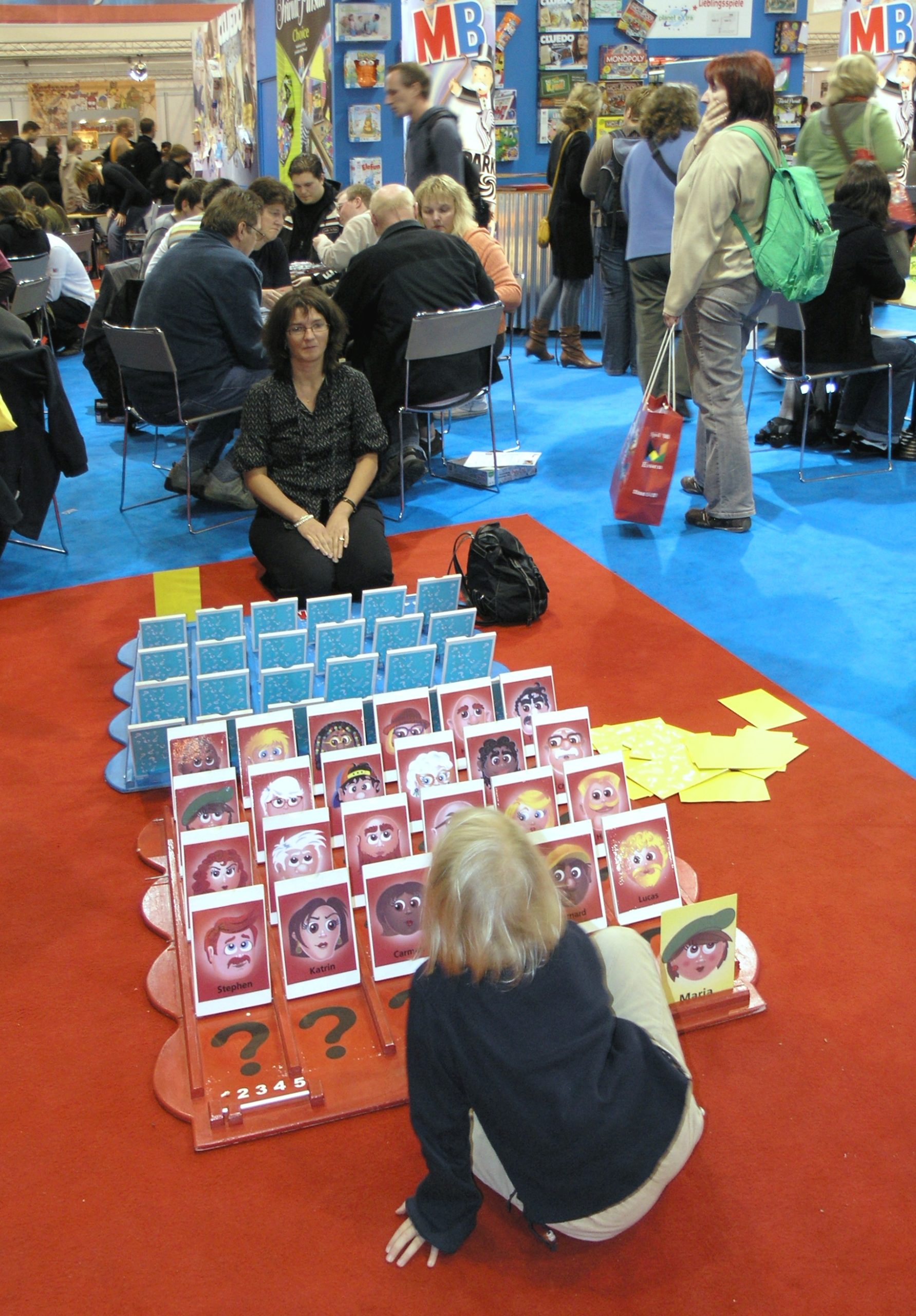 A giant-sized game of Guess Who