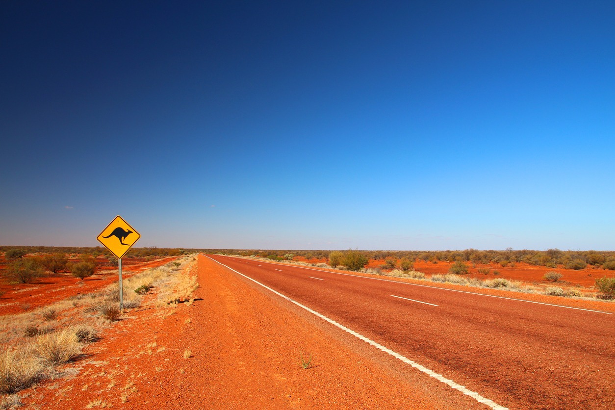 The highway's Australian road sign