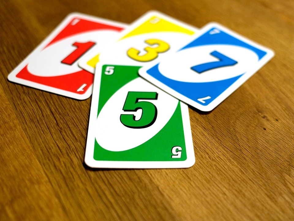Uno-cards-with-different-colors-and-numbers