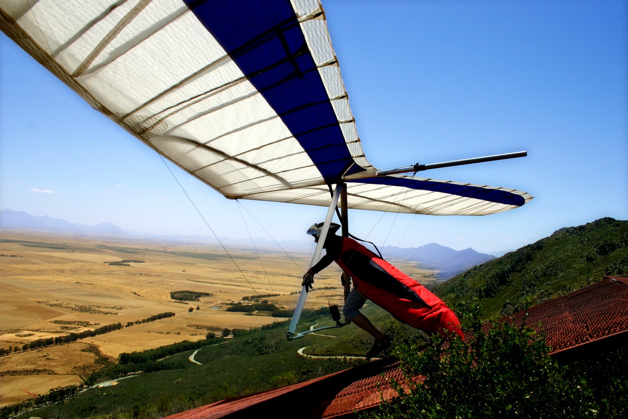 Hang-glider launch