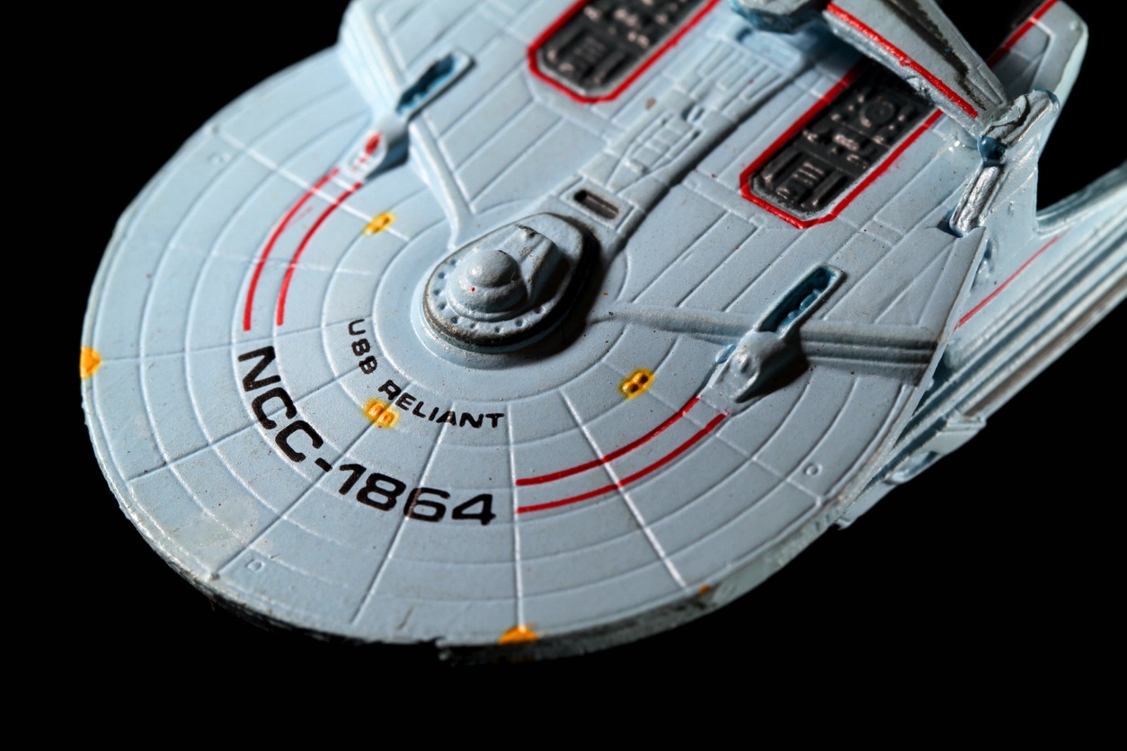 model of the USS Reliant from the Star Trek film The Wrath of Khan