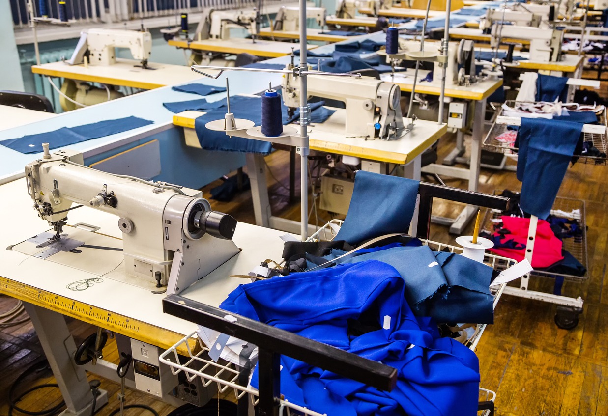 sewing production line