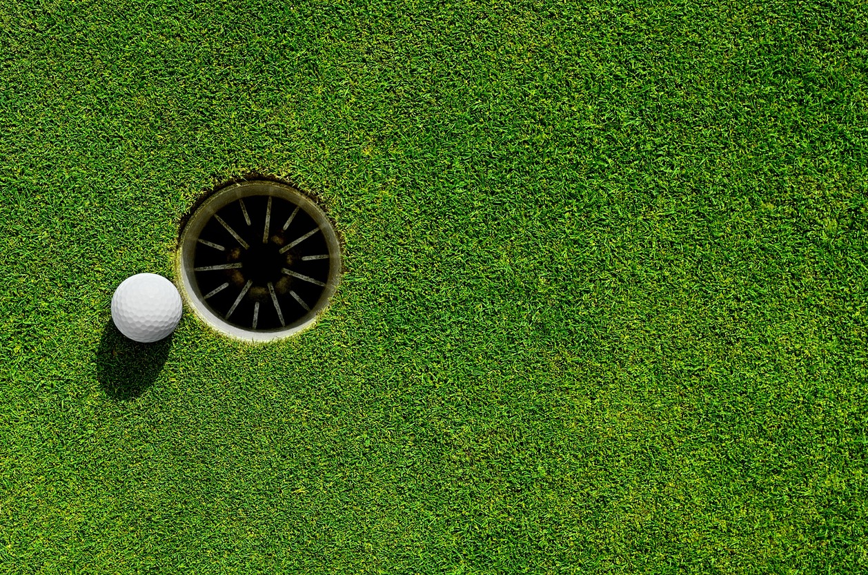 Golf Ball, Golf, Green