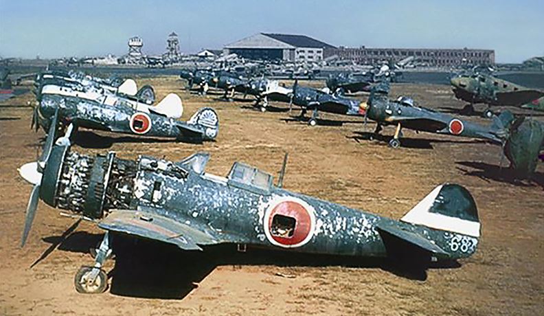 Ki-43s on an Imperial Japanese Army Air Service base