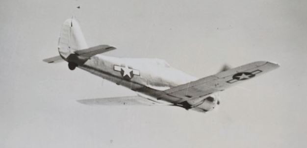 a Focke-Wulf 190 plane flying