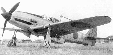 a Kawasaki Ki-61 fighter plane