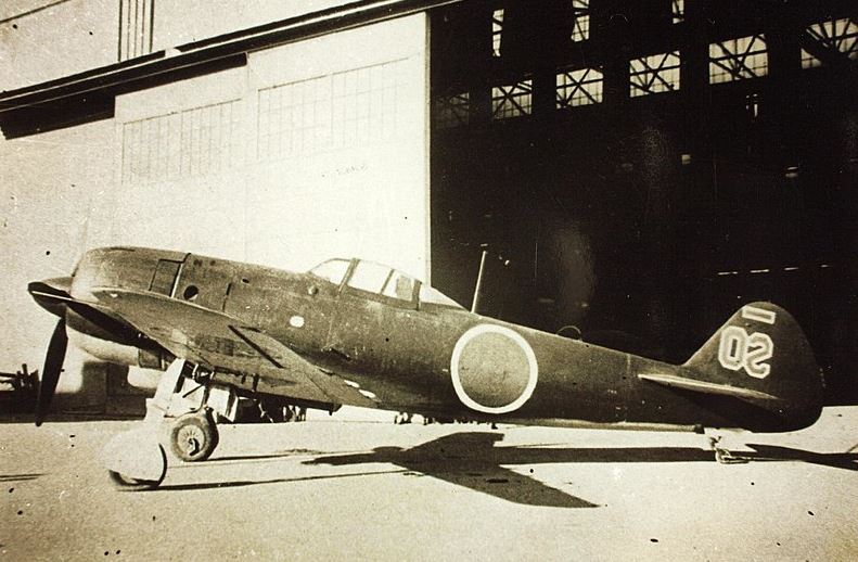 a Nakajima Ki-84 plane in Japan
