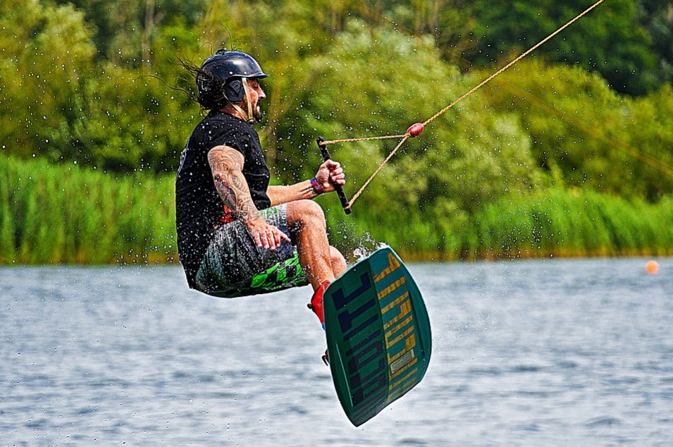 A-man-on-a-wakeboard-jump