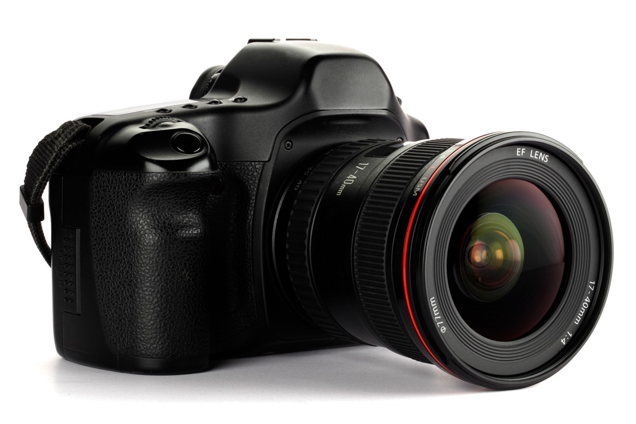 Bulky mirrorless camera with a big lens