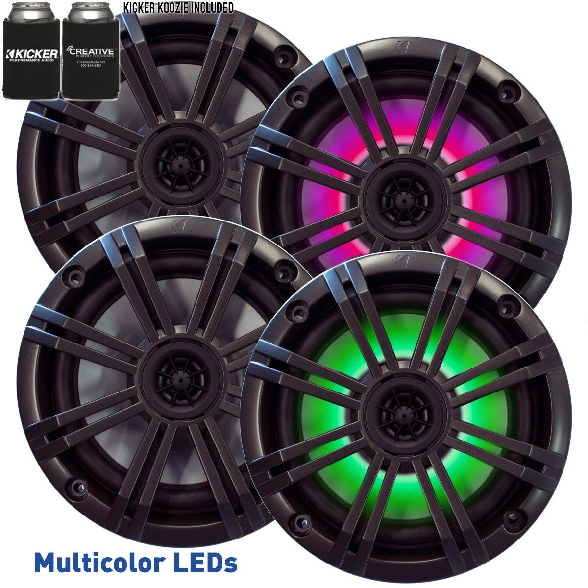 Kicker-6-5-Charcoal-LED-Marine-Wakeboard-Speakers