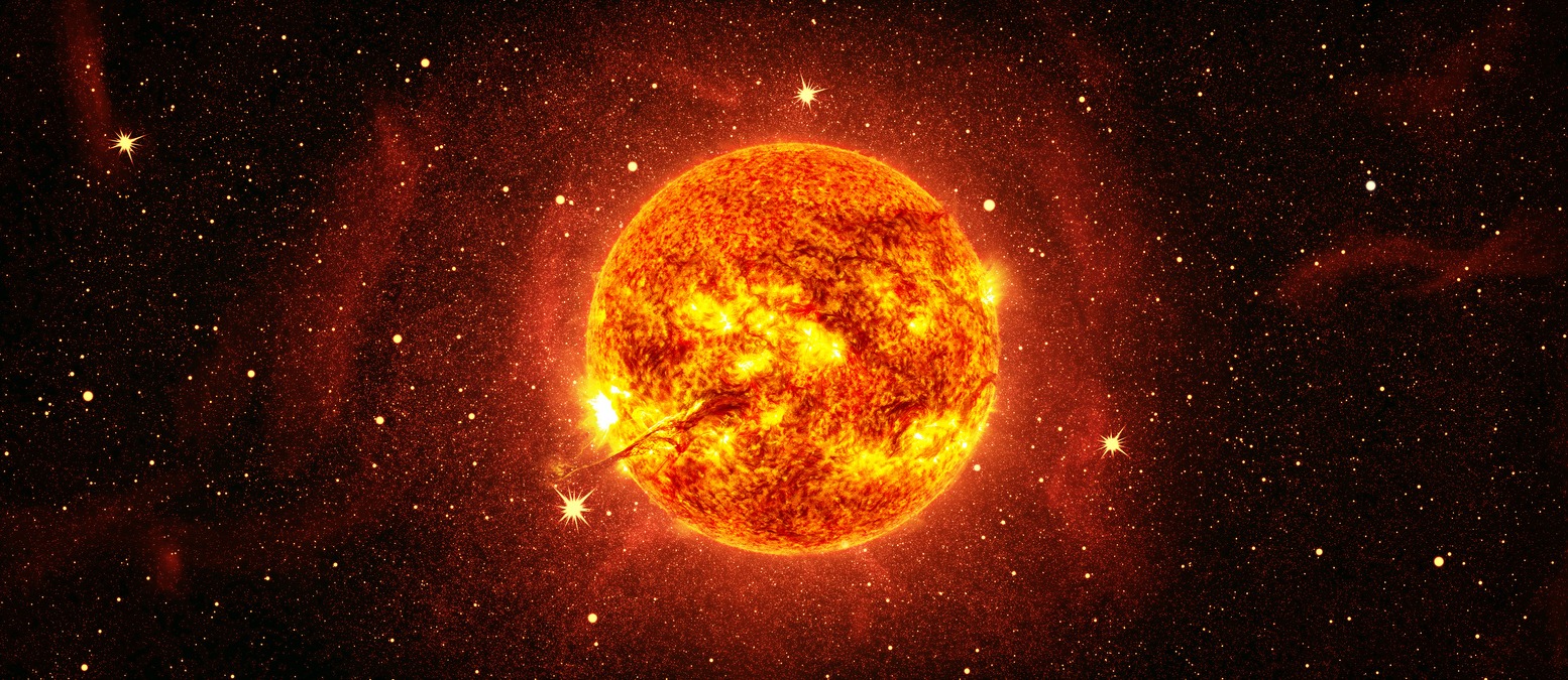 Sun in outer space