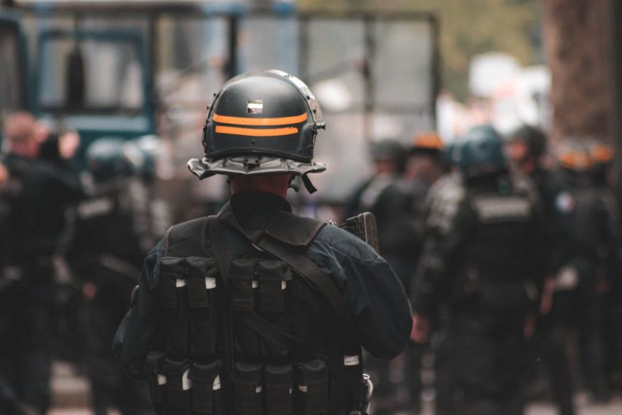 a-police-officer-wearing-a-bullet-proof-vest