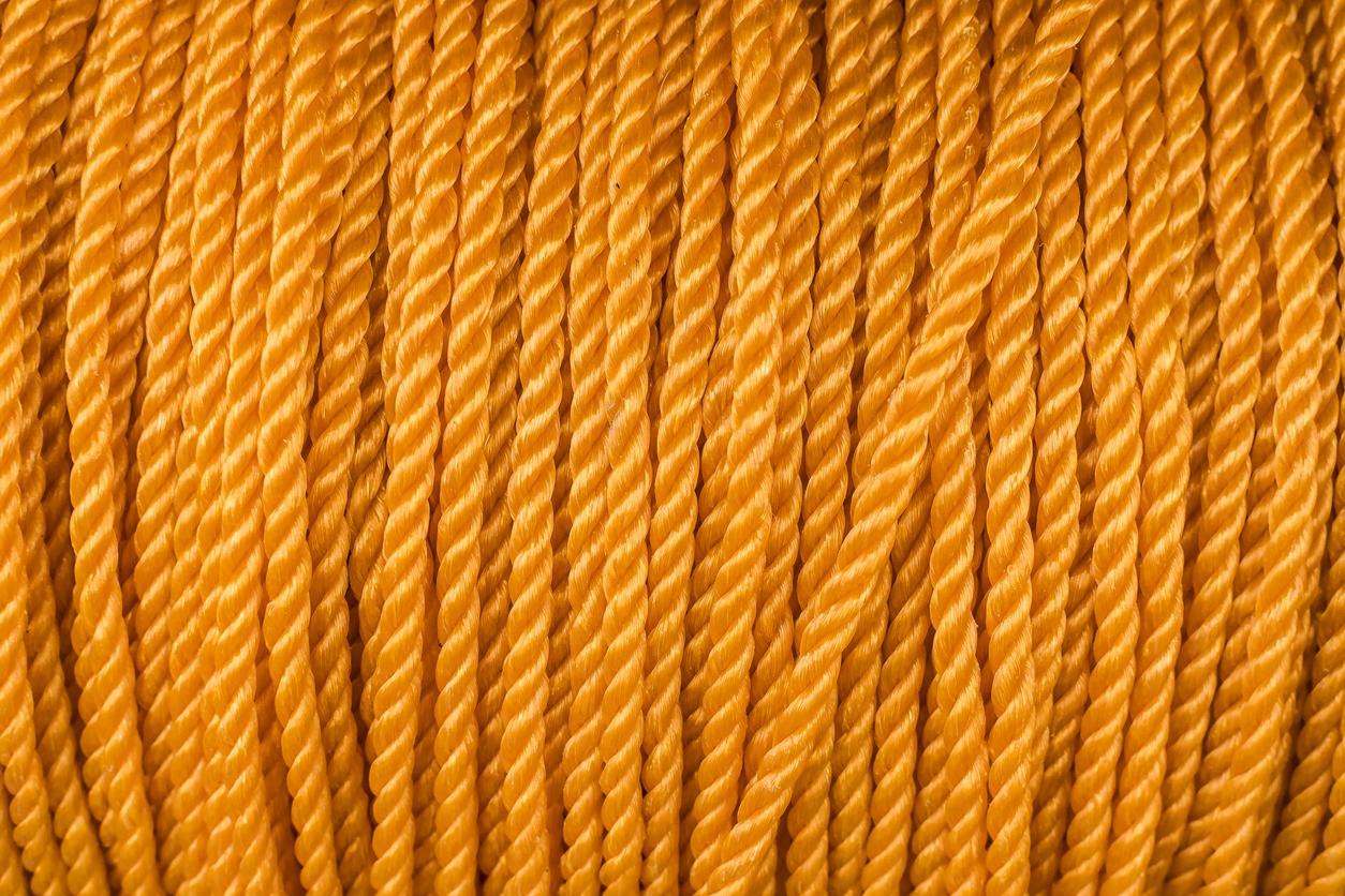 a spool of nylon rope 