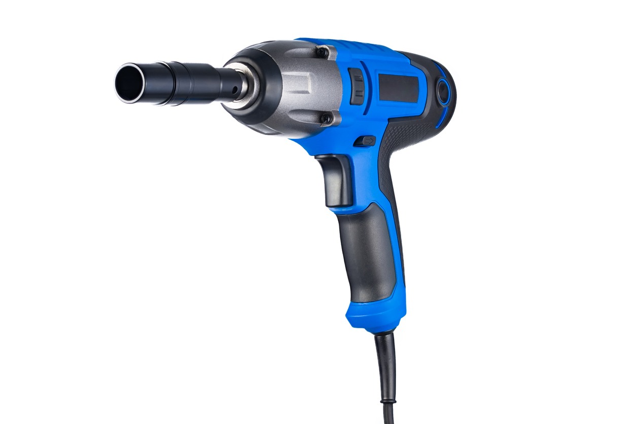 Blue corded impact wrench