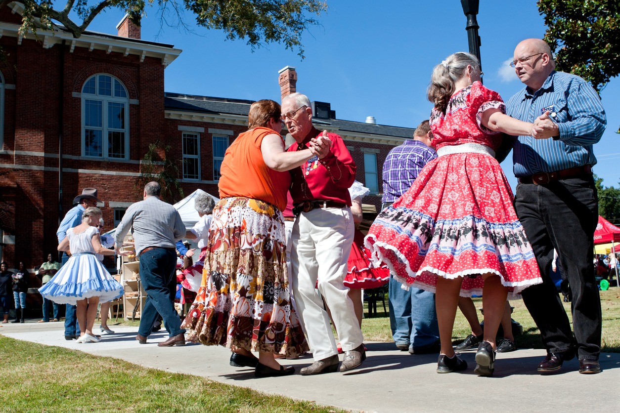 senior citizens square dance