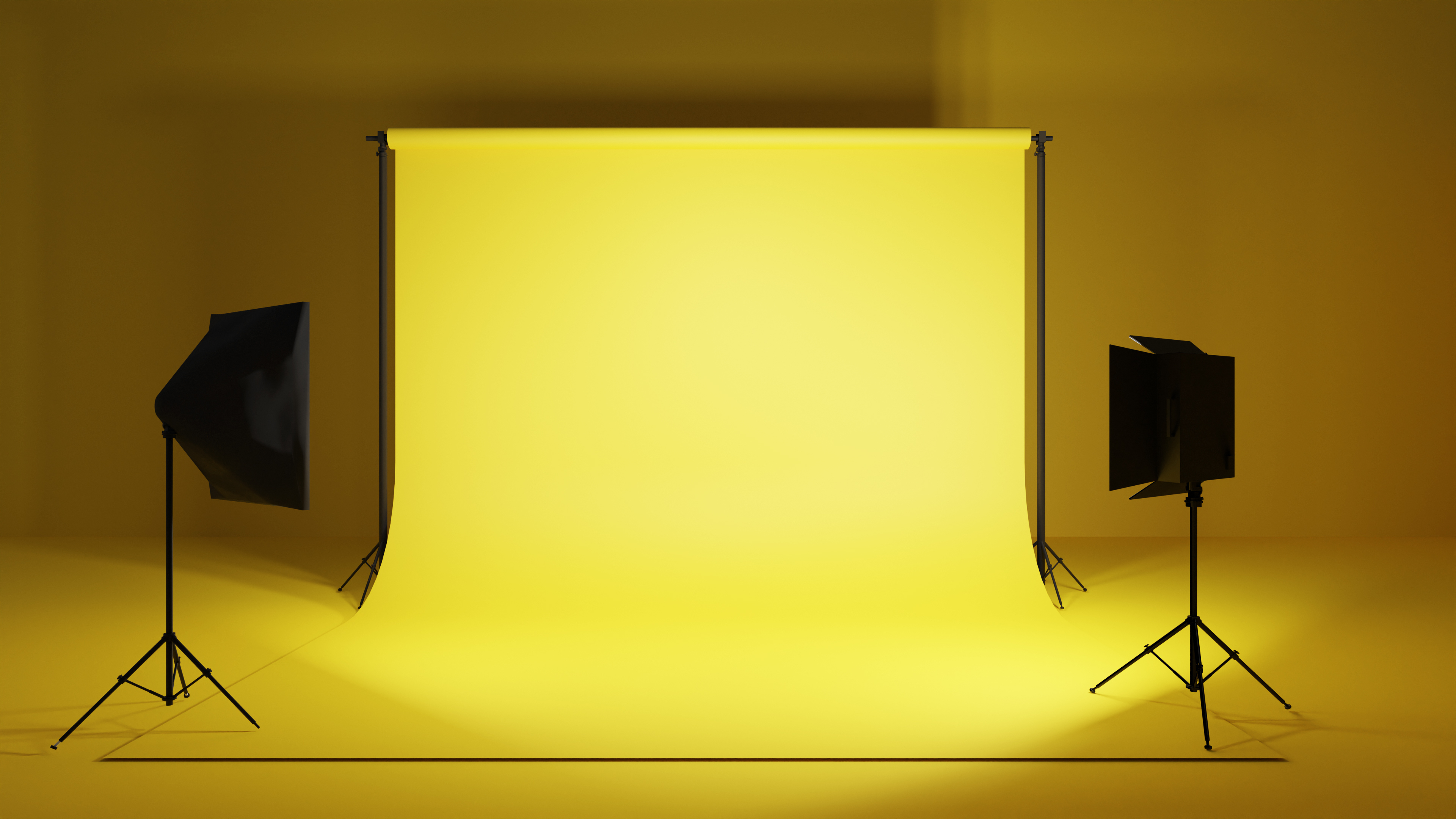 lighting equipment yellow background