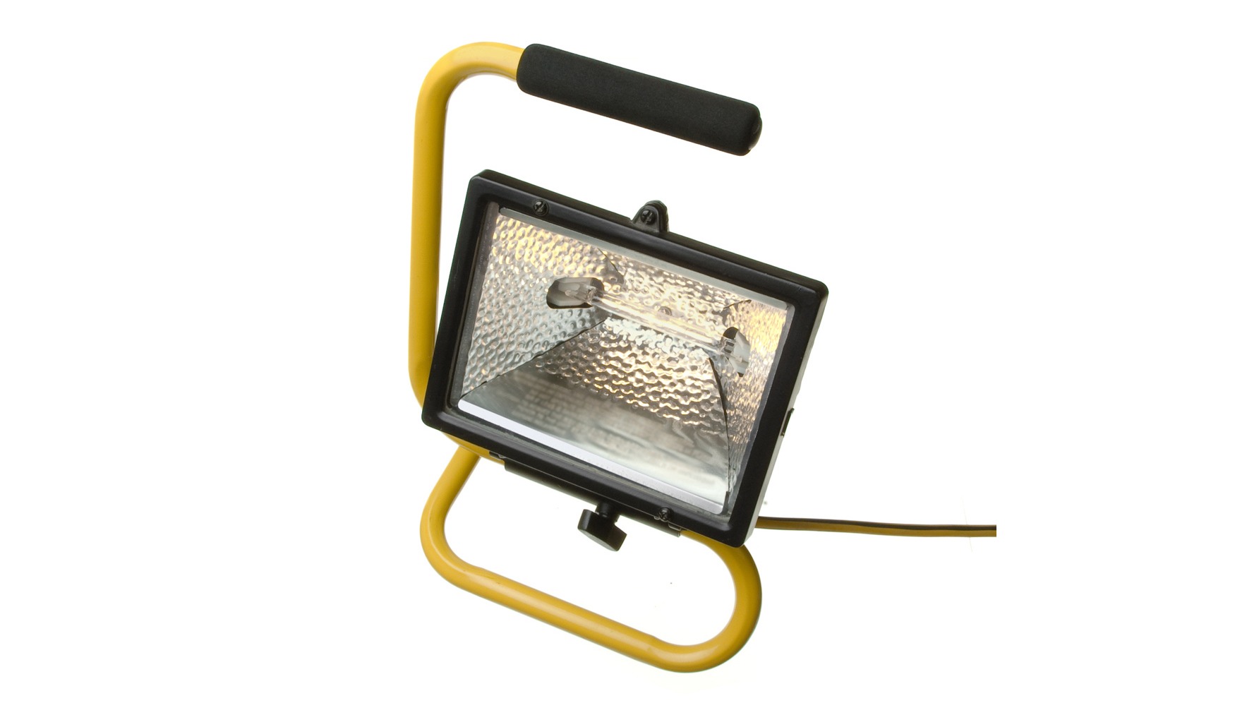a work light in a yellow color option