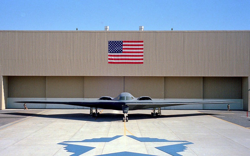 The B-2's first public display in 1988
