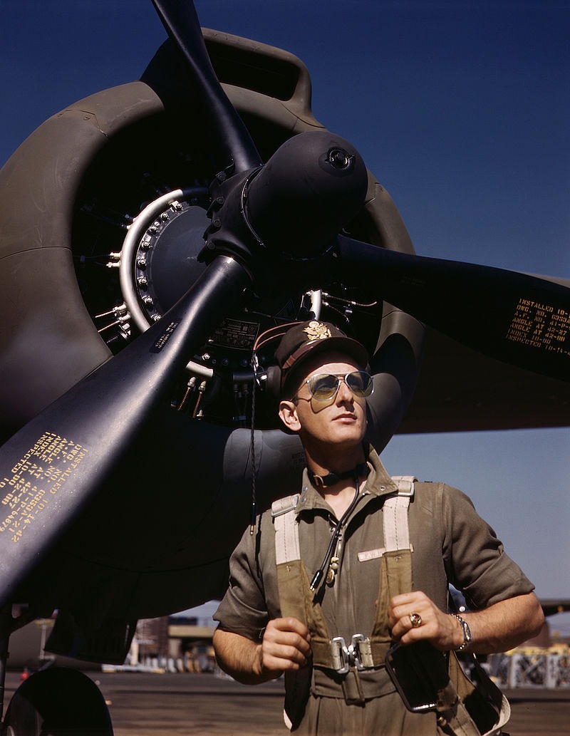 A US Army Air Forces test pilot