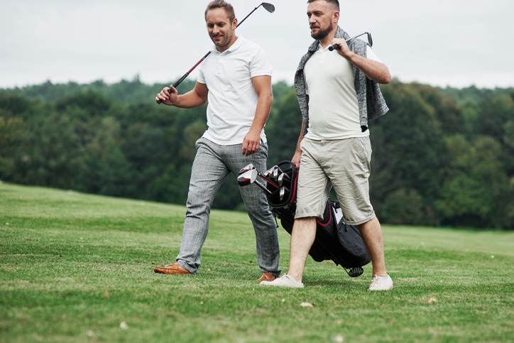 Two-golfers-wearing-khakis