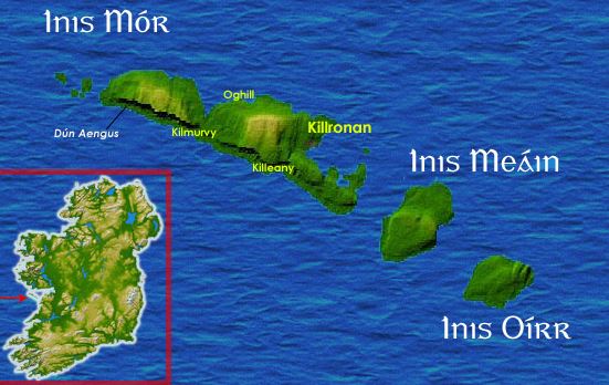 a map of the Aran Islands