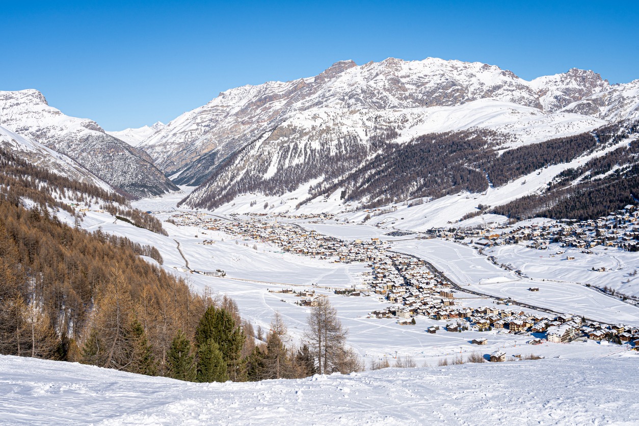 European alps in Livigno, Italy