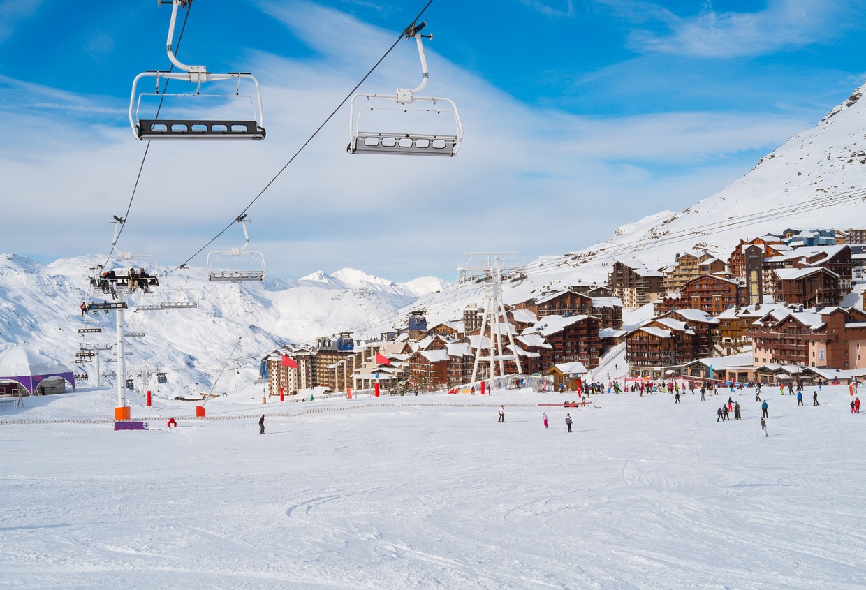 Val Thorens, trois vallees complex, France