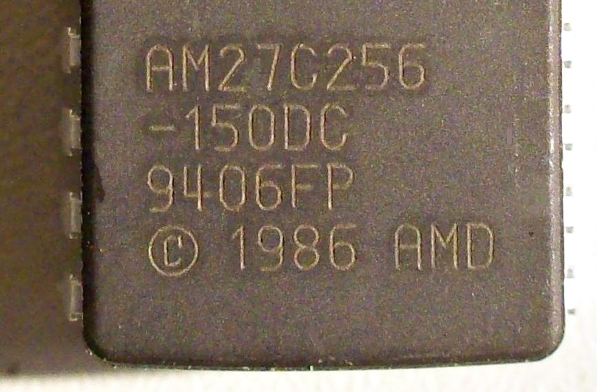 engraved serial code