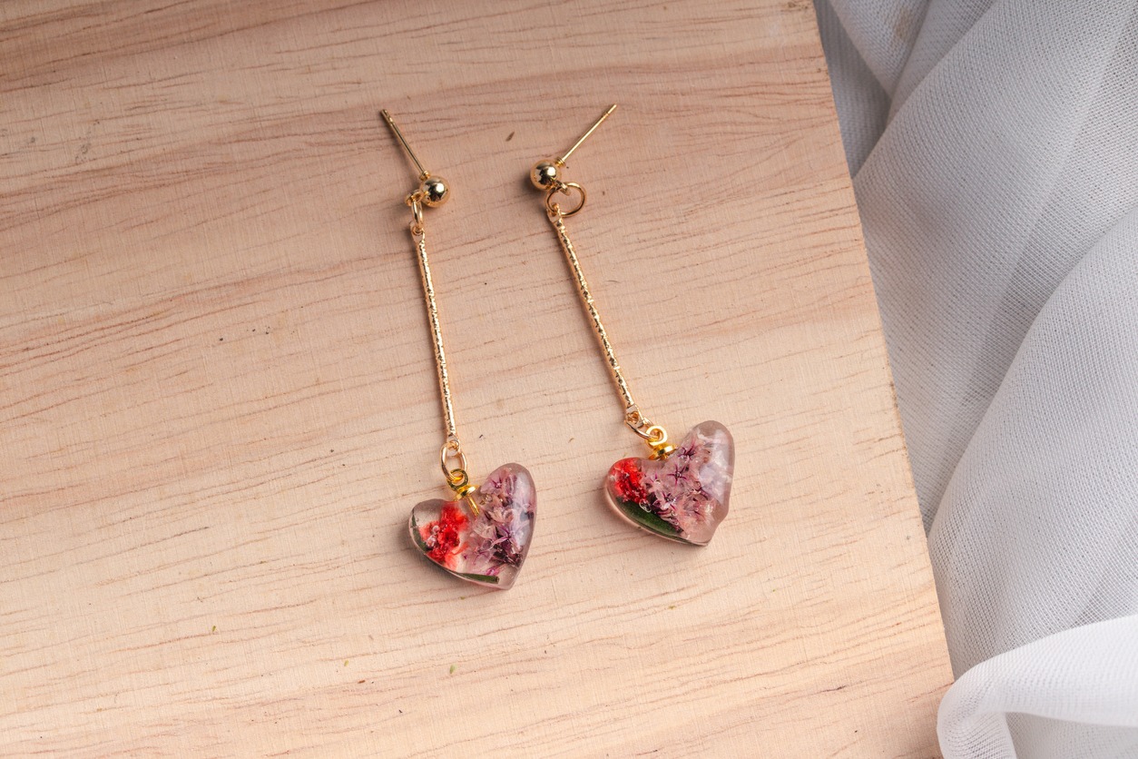 handmade resin earrings