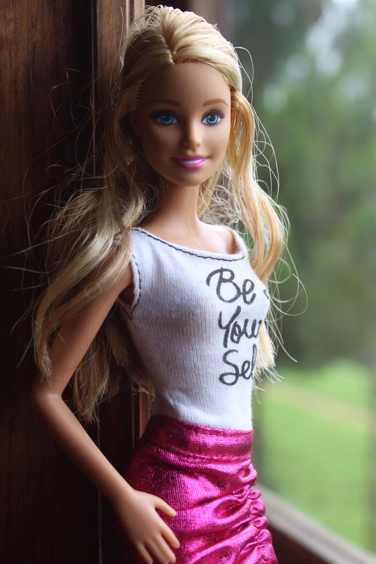 Blonde haired barbie doll photo